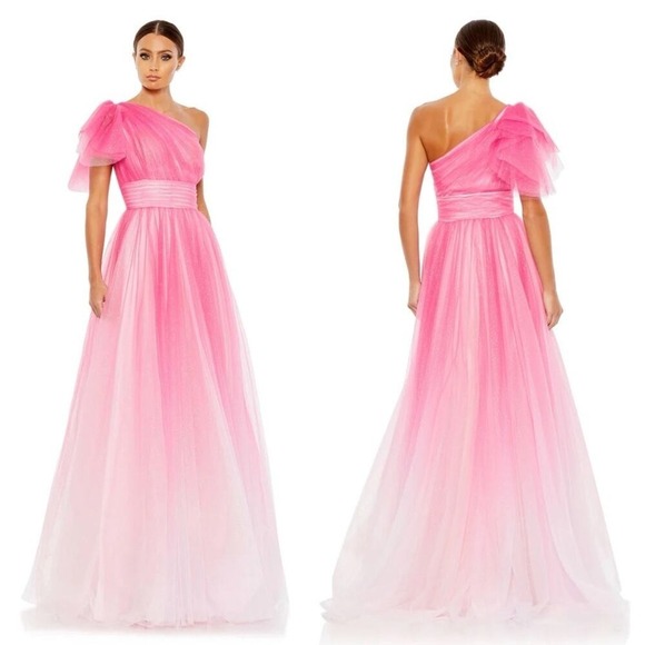 Mac Duggal Dresses & Skirts - Mac Duggal 20377 One-Shoulder Ombre Glitter Formal Dress NWT Size 2 NWT